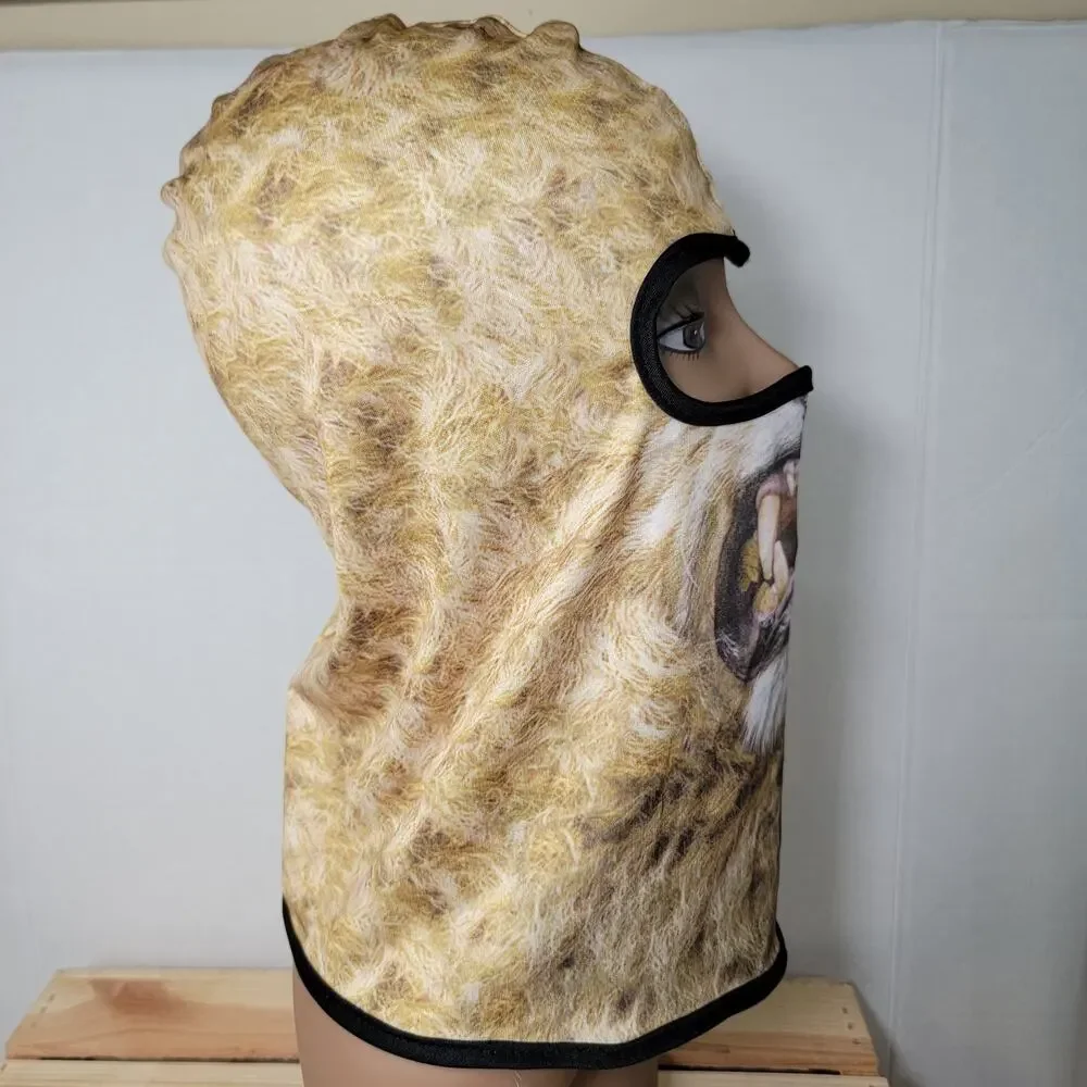 Polyester Lion Face Balaclava Mask for Adults